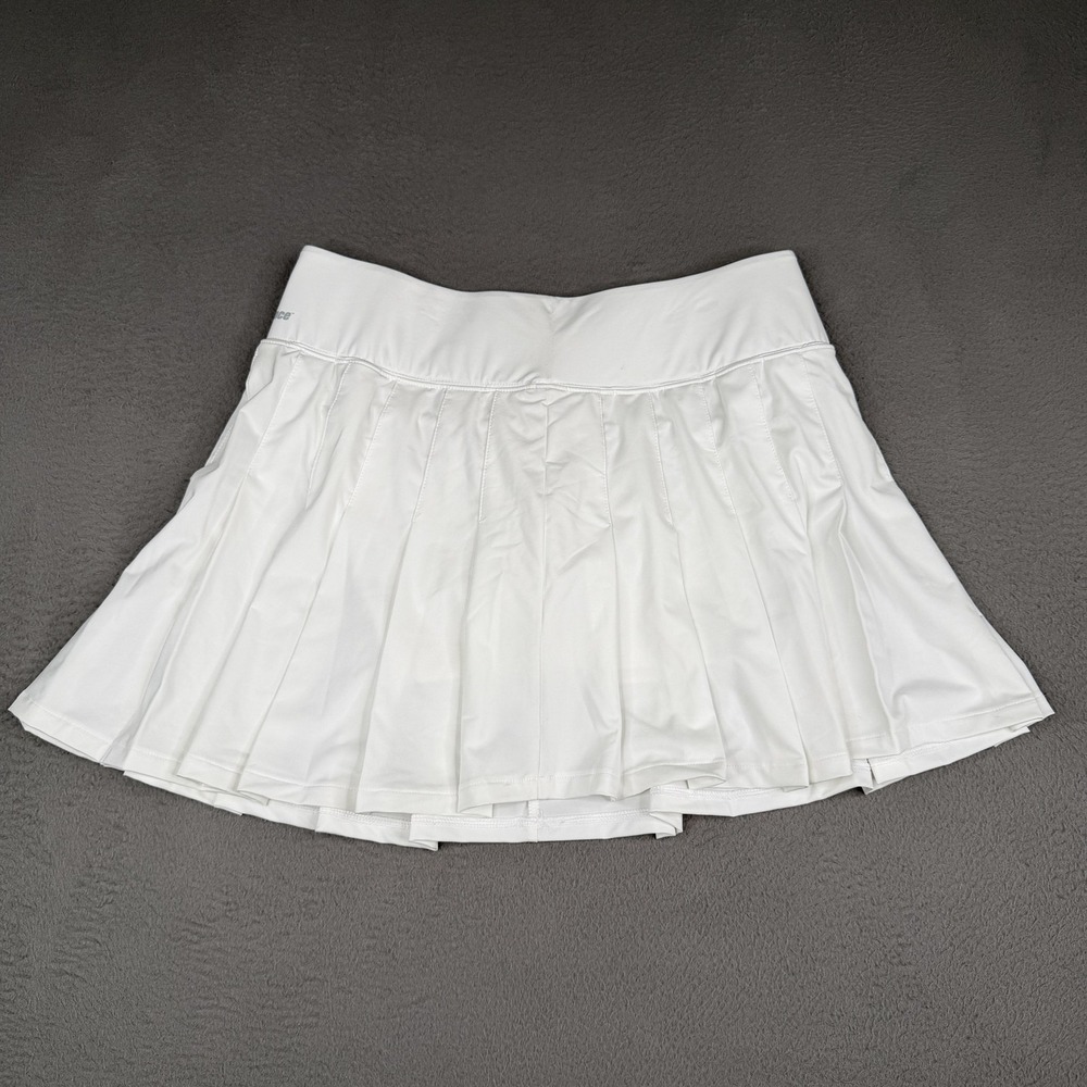 Prince Skort Womens Medium White Tennis‎ Match Pleated Wicking Athletic WPT17223